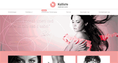 Desktop Screenshot of kalliste.si